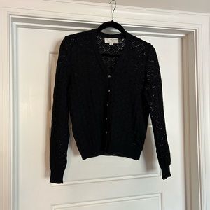 St. John black cardigan